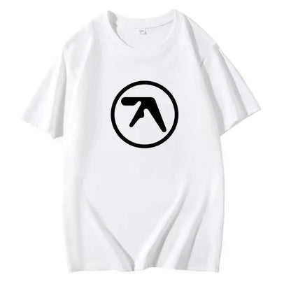 2025 Men's Black T-Shirt Men T Shirt Print Cotton Short Sleeve T-shirt Male Funny Present Fashion Aphex Twin Short Sleeves