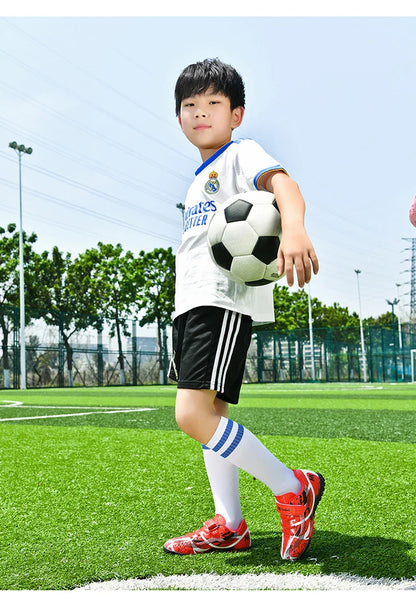Soccer Shoes with Rubber Soles for Kids, Multicolor FG & TF Training Styles