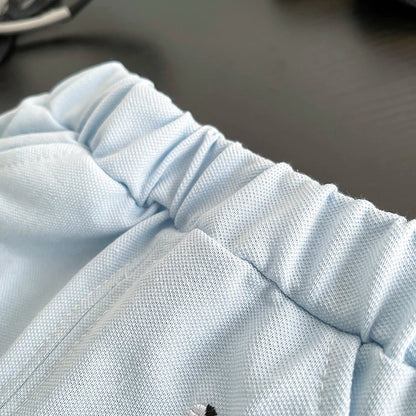 New Summer Fashion Baby Clothes Set Children Boys Solid Color Polo T-Shirt Shorts 2Pcs/Sets Kids Clothing Infant Outfits 1-5year