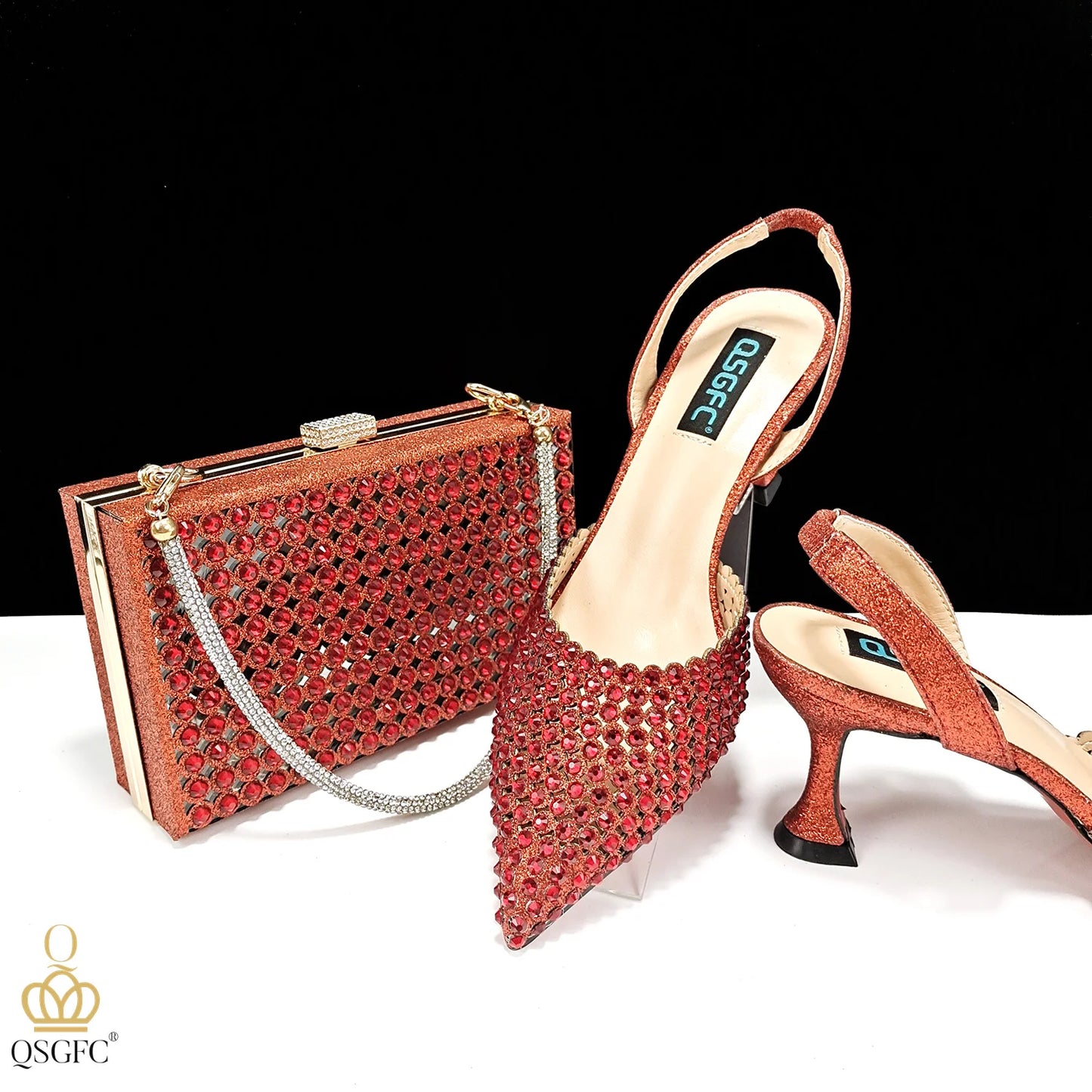 Nigerian New Trending Cutout Style Navy Blue Elegant Women's Shoes and Party Wedding Bag