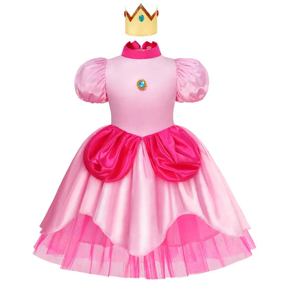 Kids Girl Princess Dress Cosplay Princess Costume Children's Birthday Carnival Dress Girls Party Dress Performance Costume