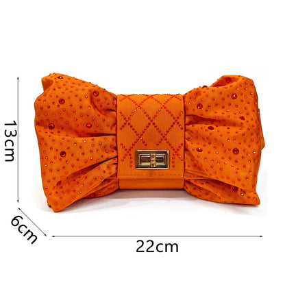 Fashion Brown Color Women's Party Shoes and Bag Set With Elegant Diamond Butterfly Design - Stylish and Chic