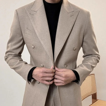 Casual Men's Tuxedos for Office Party Ball High-Quality Men's Suiting Winter Business Dressing Smoking Attire Menswear