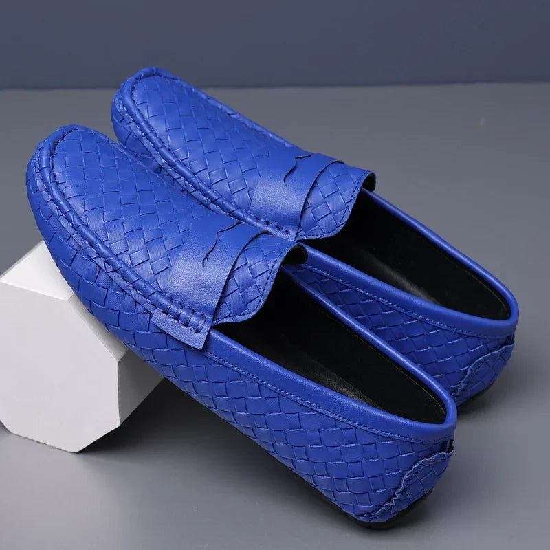 Loafers for Men 2024 New Handmade Moccasins Men Flats Casual PU Leather Shoes Luxury Comfy Mens Loafers Size 48