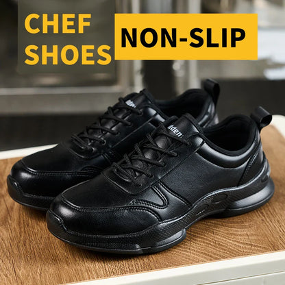 Chef's shoes, anti slip and oil resistant casual shoes, anti slip restaurant work shoes