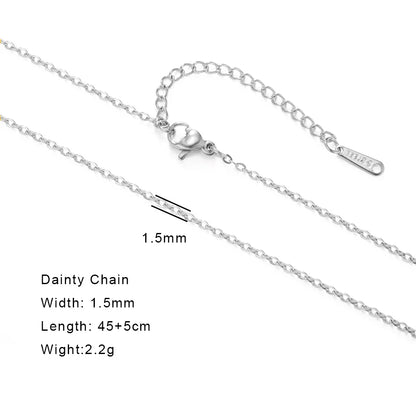 Stainless Steel Gold Color Chain Necklace Women Minimalist Cuban Paperclip Twisted Snake Chain Fashion Jewelry Wholesale