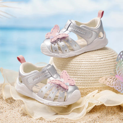 Toddler Sandals Summer Baby Girls Casual Shoes First Walkers Cool Fashion Sweet Butterfly Outdoors Sandal DB2221277-A