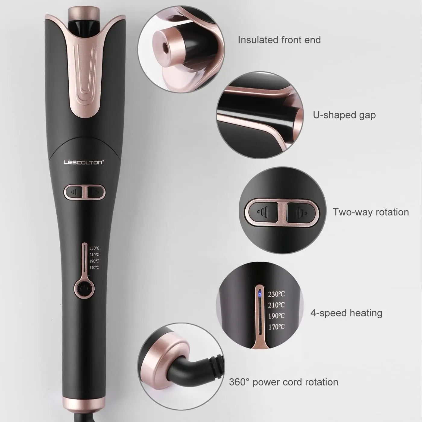 Automatic Curling Iron Innovative Large Curl Professional Hair Curler Automatic Curling Hair Styling Tool for All Ages