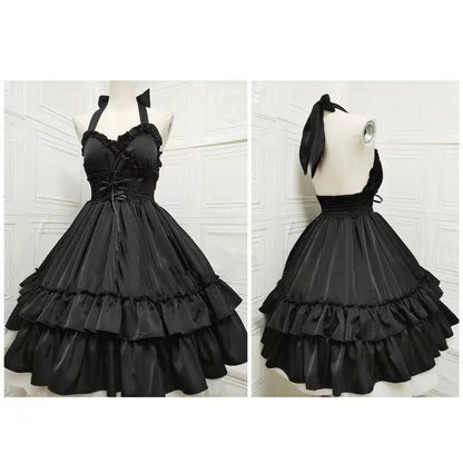 Summer French Elegant Bow Dress Women Gothic Black Vintage Mini Dress Sweet Fashion Off Shoulder Slim Fit Chic Party Outfits New