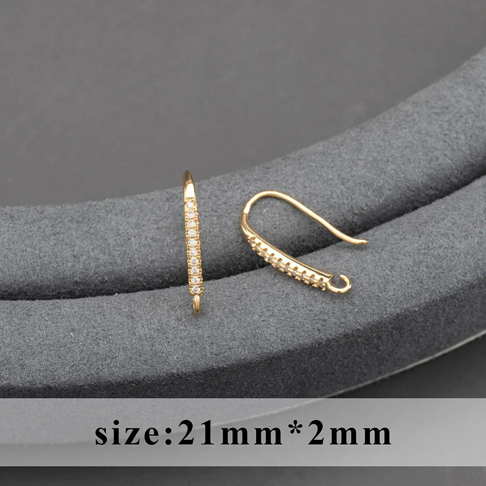 20pcs/lot M800 jewelry accessories,pass REACH,nickel free,18k gold plated,copper,connector,diy earrings,jewelry making