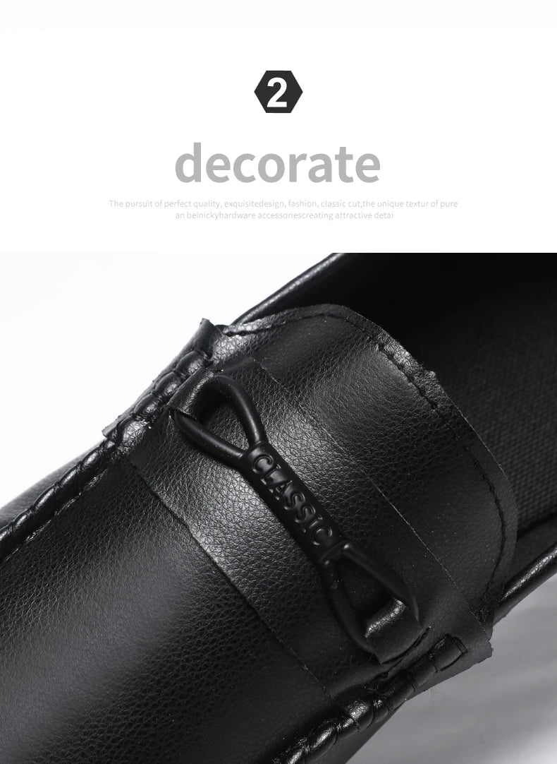 Mocassins Minimalistas Masculinos Sapatos Casuais de Couro Confortáveis Para Homens Sapatos de Condução Antiderrapantes Sapatos de Escritório Slip-on Tamanho Grande 46