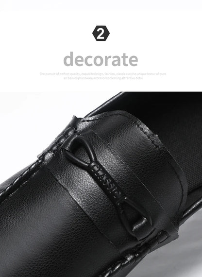 Mocassins Minimalistas Masculinos Sapatos Casuais de Couro Confortáveis Para Homens Sapatos de Condução Antiderrapantes Sapatos de Escritório Slip-on Tamanho Grande 46