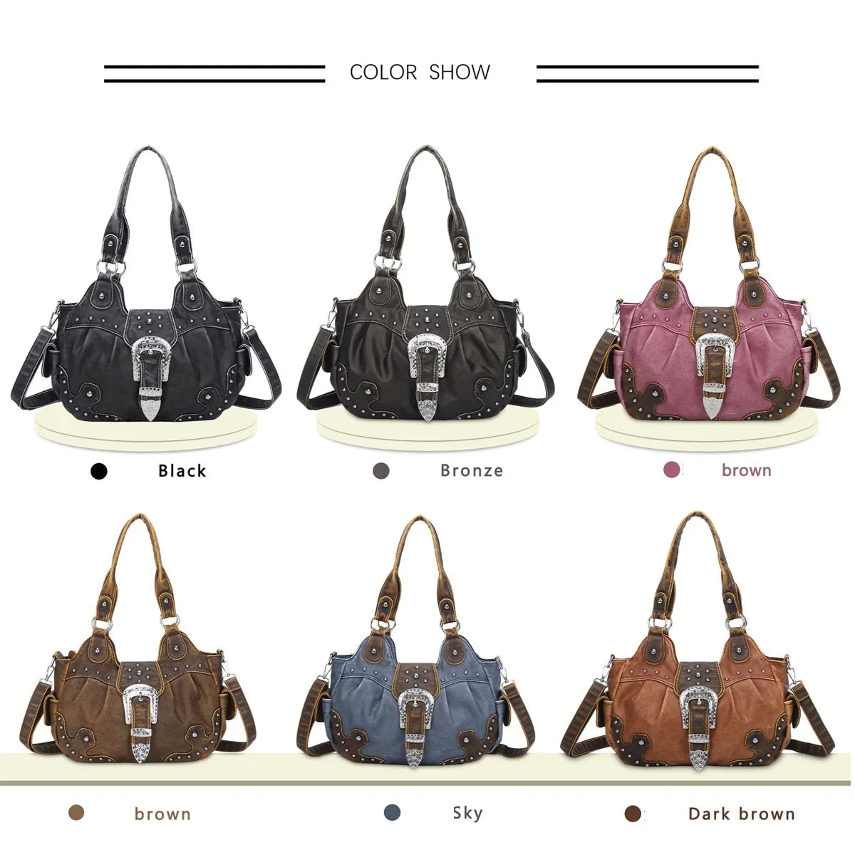 Women Handbag Satchel Top-handle Shoulder Bag PU Dumpling Pack Multi-pockets Shoulder Bags Phone Money Pack