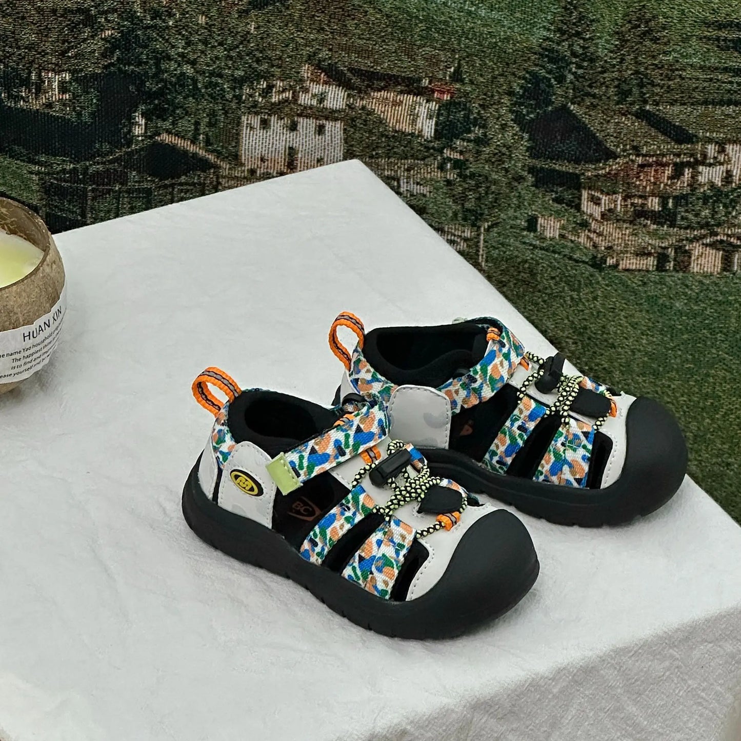 Children Mountain Functional Outdoor Breathable Sports Sandals Summer Baby Candy Color Anti-kick Sandals Boys Girls Beach Shoes