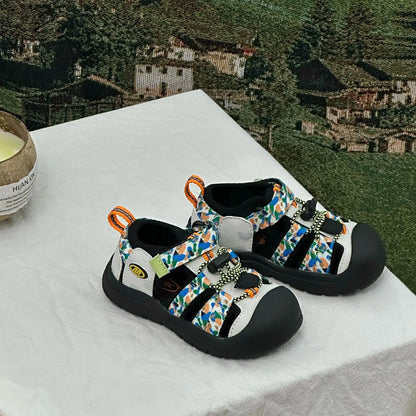 Children Mountain Functional Outdoor Breathable Sports Sandals Summer Baby Candy Color Anti-kick Sandals Boys Girls Beach Shoes
