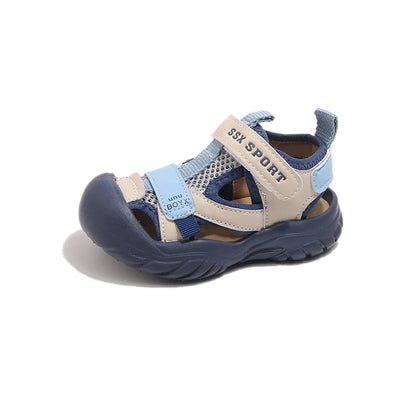Summer Children Beach Sandals Boys Breathable Mesh Sport Sandals Baby Soft Light Kindergarten Cool Shoes
