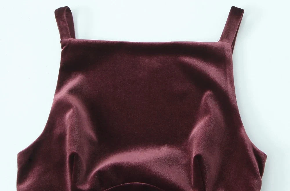 Women's Strappy Tank Tops with Back Bow, Straight Neck, Side Zipper, Female Camis, Sexy Fashion