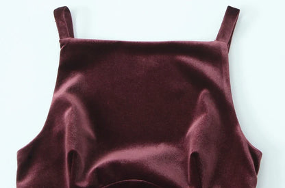 Women's Strappy Tank Tops with Back Bow, Straight Neck, Side Zipper, Female Camis, Sexy Fashion