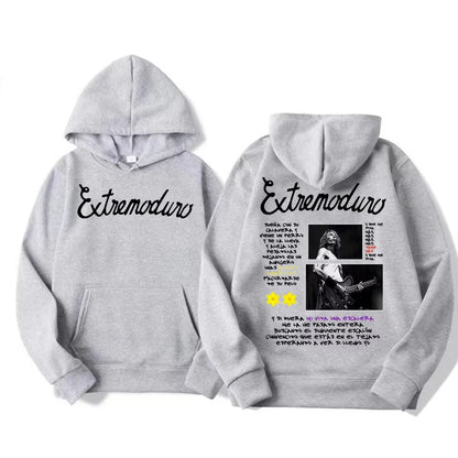 Rock Band Extremoduro Tour 2025 Merch Hoodie Men Women Fashion Retro Casual Cozy Sweatshirt Hip Hop Punk Style Oversized Hoodies