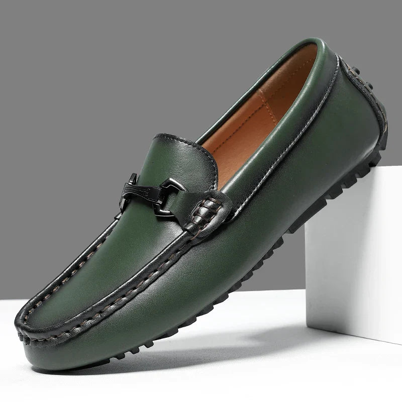 Genuine Leather Men Casual Shoes Luxury Brand Mens Loafers Moccasins Breathable Slip on Italian Driving Shoes Chaussure Homme