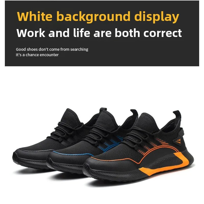 Labor Protection Shoes for Men and Women  Anti Smashing  Anti Piercing  Breathable and Lightweight