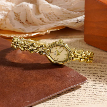 Ladies Watches are Exquisite Light Luxury Retro Metal Bracelets high-end Waterproof Women Fashion Quartz Wristwatches