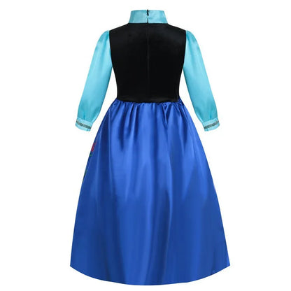 Girls Frozen 2 Elsa Anna Princess Mesh Sequin Clothes Kids Cosplay Snow Queen Costumes Carnival Birthday Party Elsa Gowns