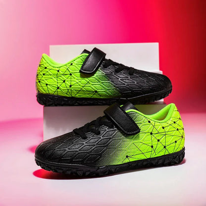 New Men Soccer Shoes Girls Cleats Outdoor Match Training Sport Football Boots Long Spikes Comfortable Breathable Boys Non Slip