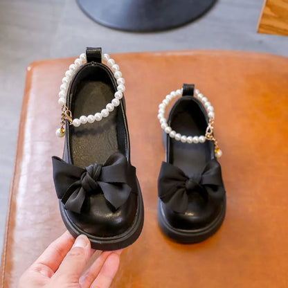 Children's Princess Shoes Summer Breathable Soft Bottom 2024 New Style Rhinestone Decorated Girls Single Shoes
