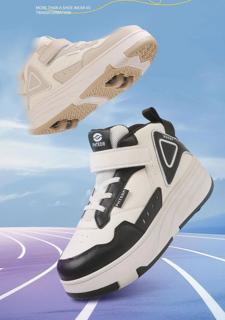 Children Roller Skate Shoes Kids Autumn Children Fashion Casual Sports Toy Birthday Gift Games Boys 4 Wheels Sneakers Girls