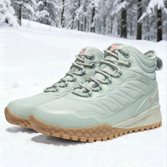 Winter Women Sneakers New Casual Waterproof Plush Warm Snow Boots Female Outdoor Non-Slip Lace up Walking Shoes ﻿