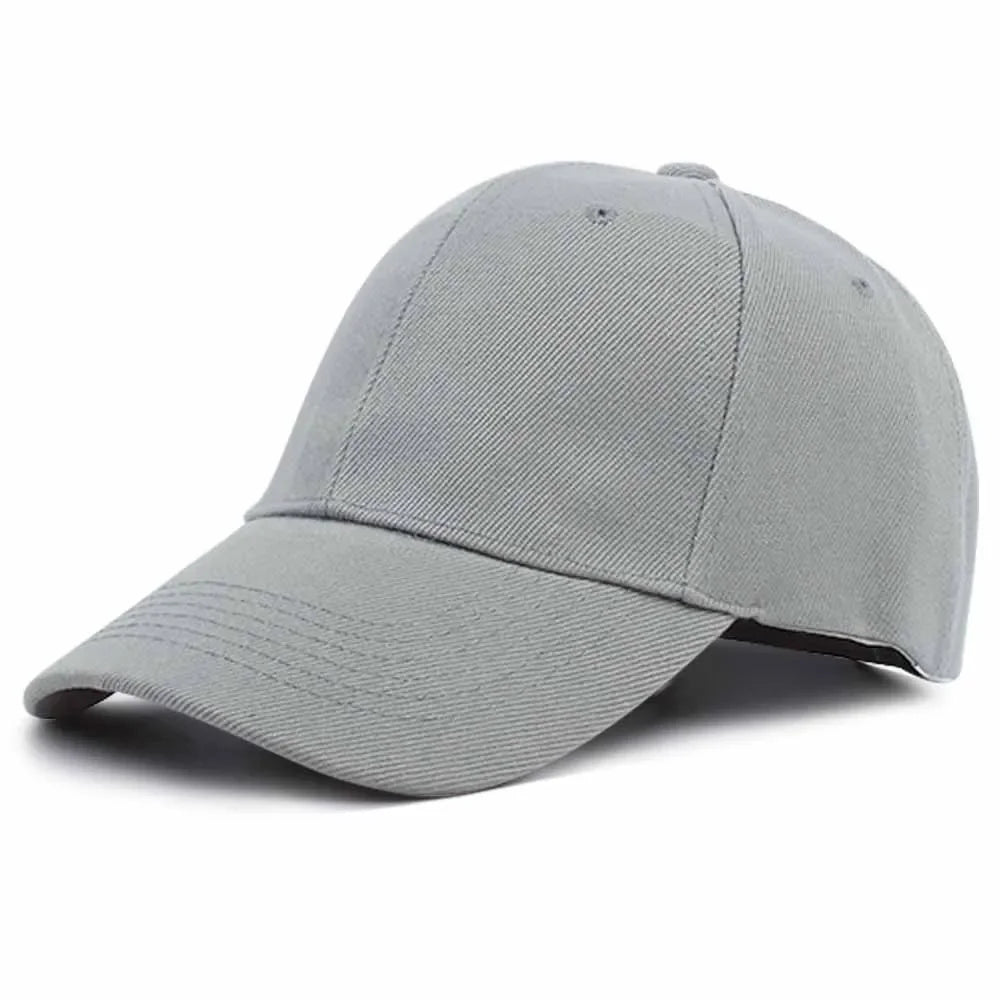 Solid Unisex Baseball Cap 6 Panel Men Caps Daily Womens Summer Hat Curved Brim Adjustable Red White Purple Grey Black