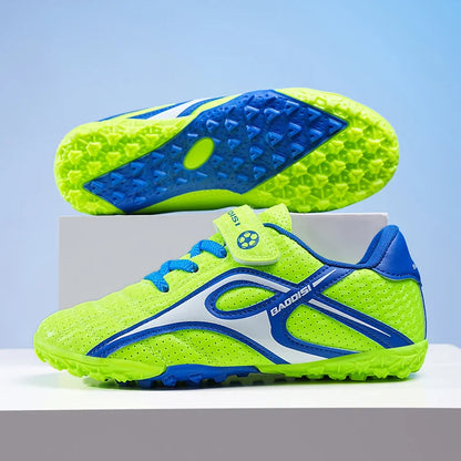 Kids Unisex Soccer Shoes Boys Grils Football Boots Non-Slip Training Indoor Outdoor Athletic Shoes Breathable Ultralight Sports