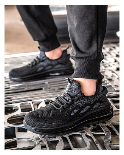 Women Puncture Proof Sport Work Sneakers Breathable Steel Toe Safety Shoes For Work Safety Boots Construction Security Boots