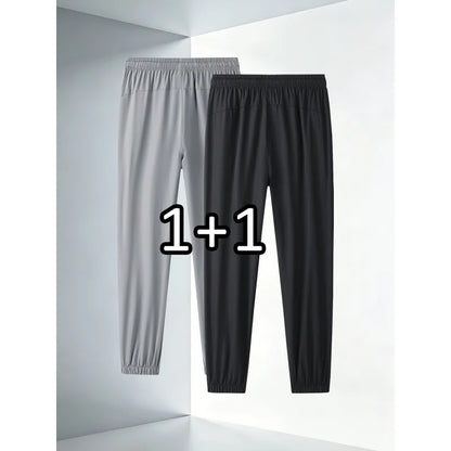 2-piece set Summer Thin Casual Sports Jogging Pants for Men Casual Trousers Man Fishing Joggers Y2k Football Sweatpants Gym Man