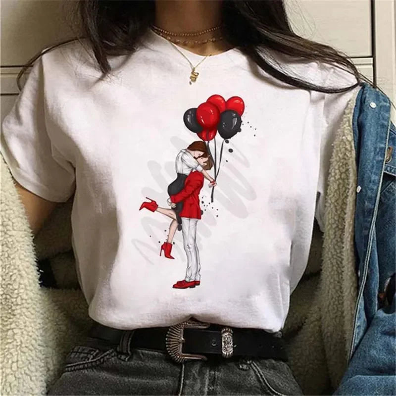 Women T Shirt London Paris New York City Travel Graphic Print Fashion Streetwear Urban Vacation Casual Short Sleeve
