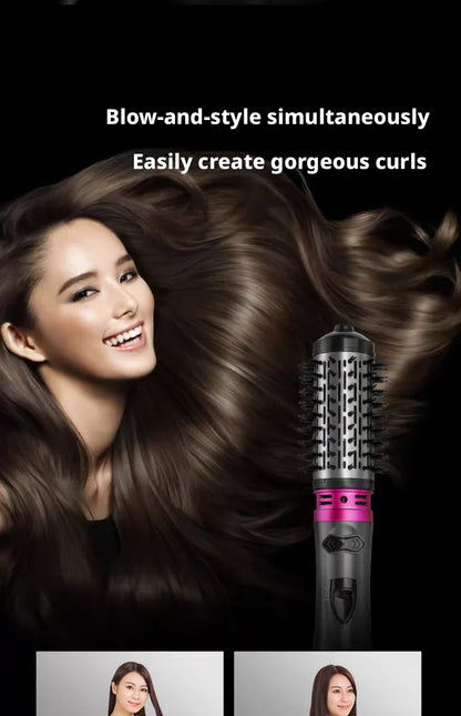 Electric Hot Air Brush 2-in-1 Curling Comb Constant Temperature Hair Dryer Wave & Straightening Tool