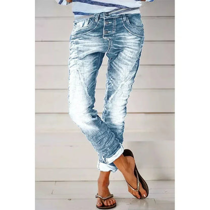 Vintage Elastic Waist Long Flare Pants