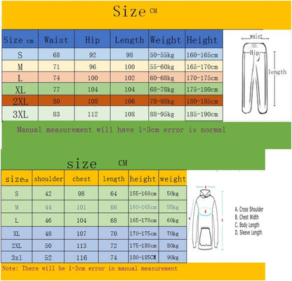 Men's fashionable pure cotton hooded sweatshirt set - Korean style trendy casual sportswear, loose fit, slimming effect