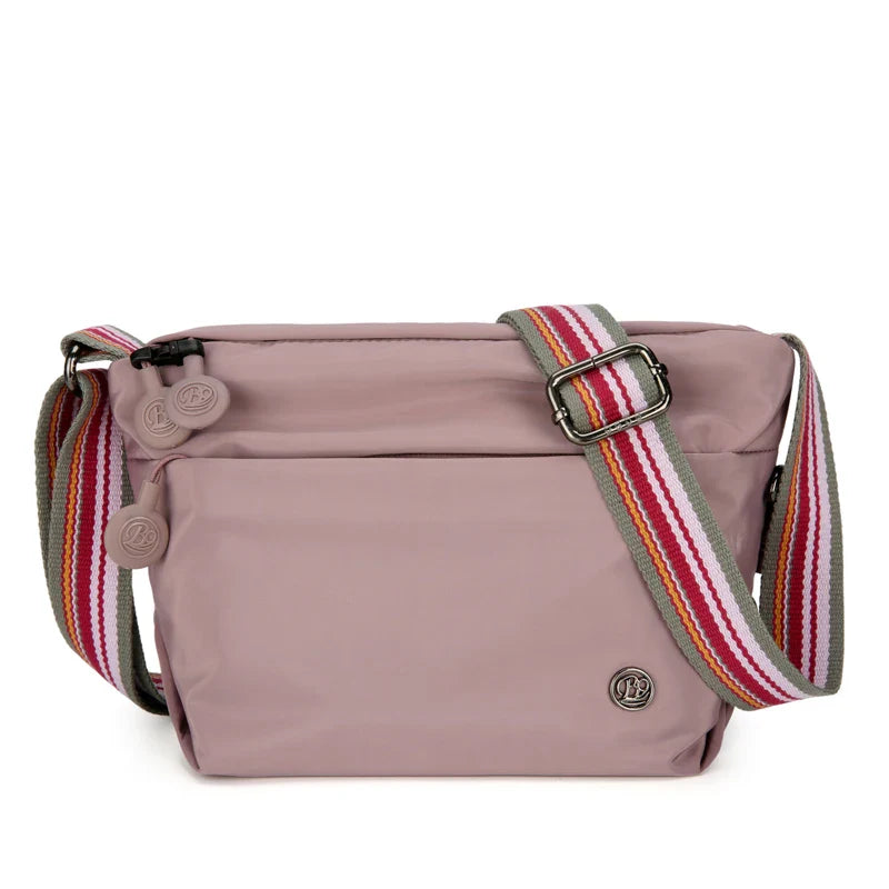 Ultra-light Nylon Crossbody Bag for Women Adjustable Wide Strap Lightweight Women's Bag Zipper Closure Stylish Messenger Bag
