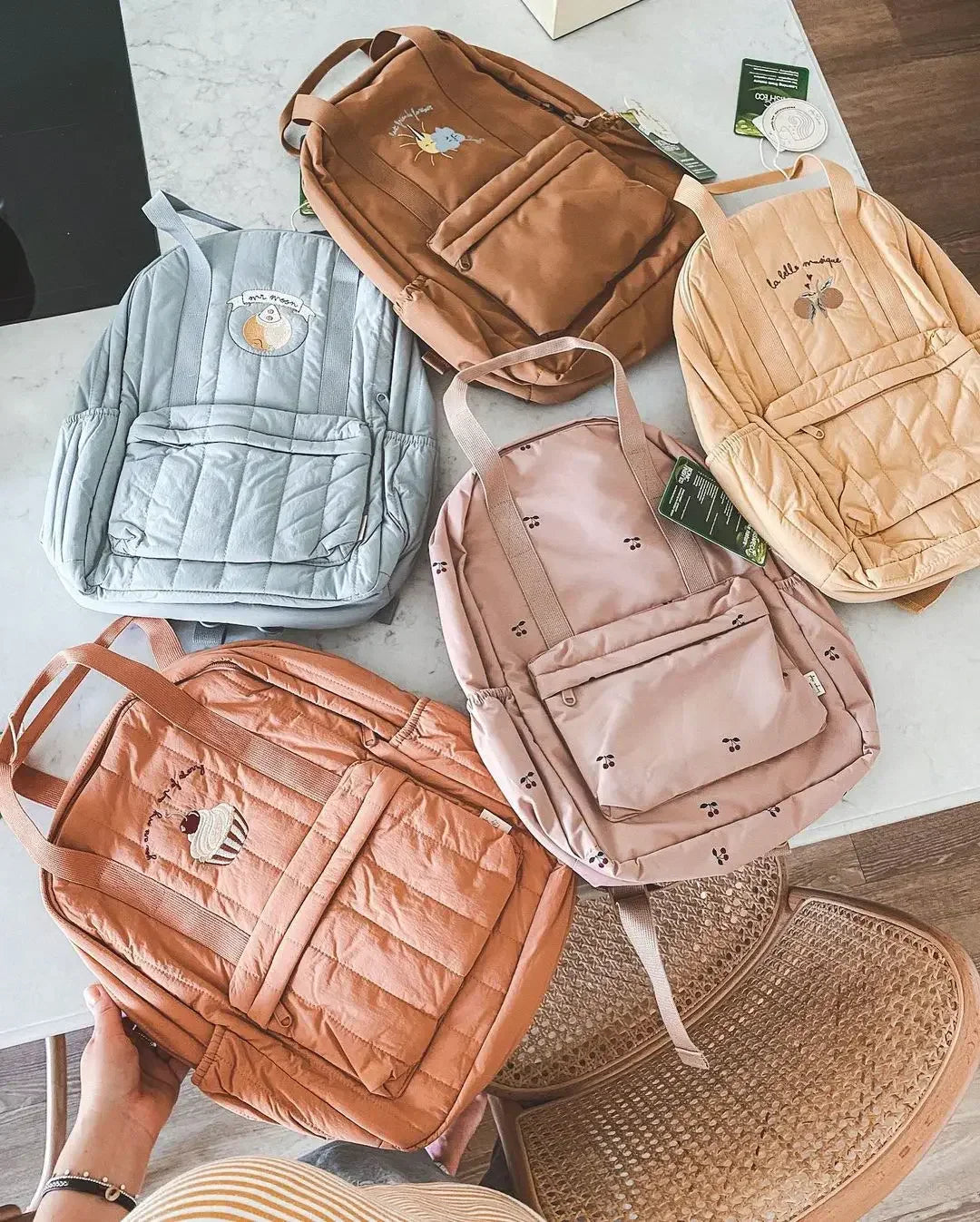 Baby Backpack Parent-child Kids Schoolbag Kindergarten Bags Brand Traveling Cherry Children's Boys Girls Mom Storage