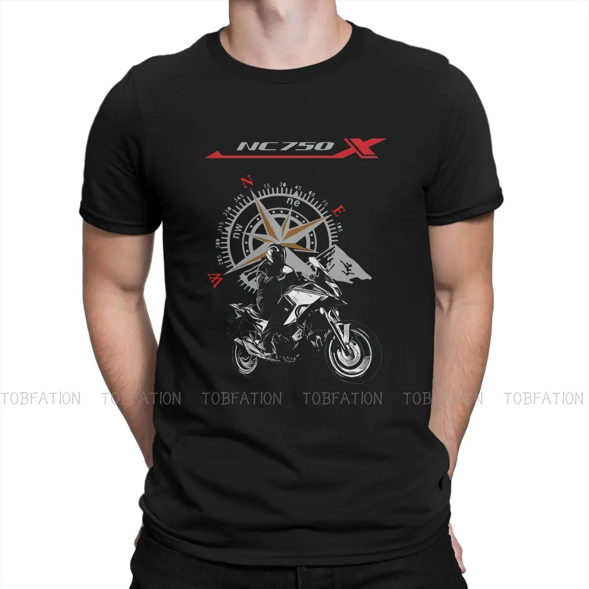 Adventure Motorcycle Tour T Shirt Vintage Grunge Large O-Neck TShirt Top sell  Harajuku Men's Clothes 