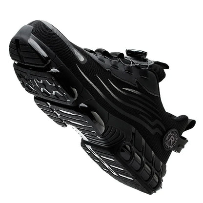 Men's Safety Shoes Protection And Elastic Safety Boots Fashionable Casual Shoes Breathable Odor Protection Men's Work Shoes