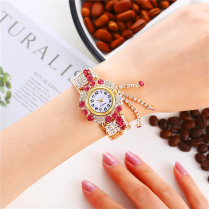 Fashion Women Watch with Shiny Diamond Watch Ladies Luxury Brand Ladies Casual Women Bracelet Crystal Watches Relogio Feminino