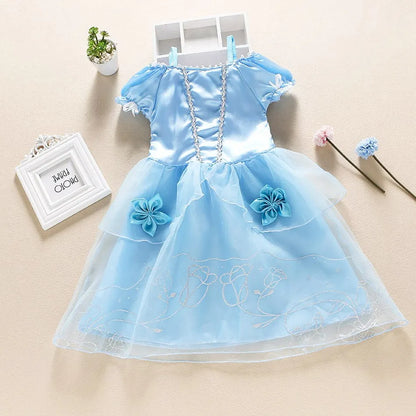 Baby Girl Rapunzel Costume Children Sleeping Beauty Belle Sofia Dress Kids Halloween Carnival Party Princess Dress Girl Disguise