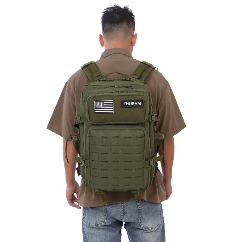 25L/50L Tactical Backpack Bag Hunting MOLLE Backpack GYM For Men EDC Outdoor Hiking Rucksack Witch 2 Bottle Holders