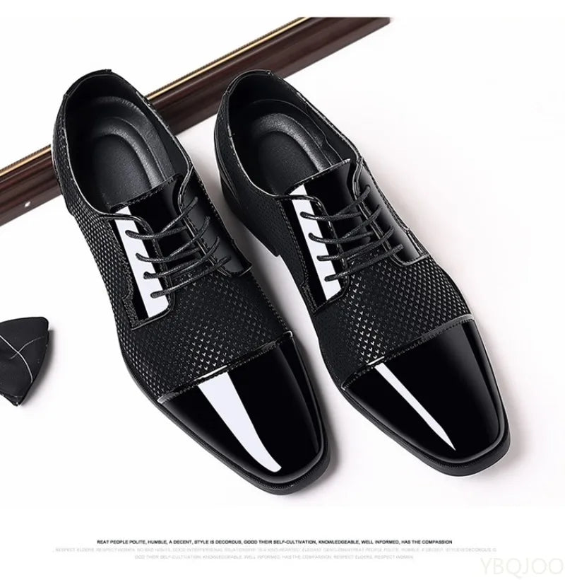 Men’s Fashion Business Formal Shoes – Black/Brown Leather, EU Sizes 40–48
