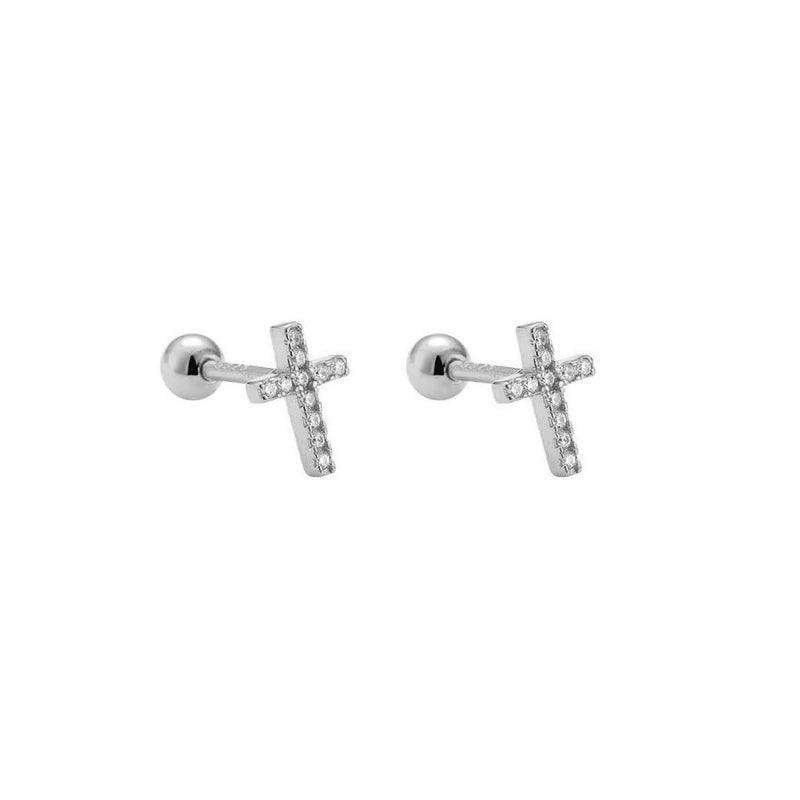 925 Sterling Silver Fashion Simple Golden Flower Beads Small Stud Earrings for Women Teen Piercing Jewelry Accessories