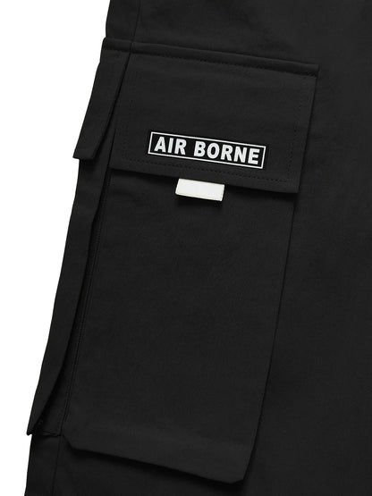 Men's Anti-Wrinkle Cargo Jogger Pants - Water-Resistant Fabric, Functional Pockets & Drawstring, Versatile for Commute & Casual