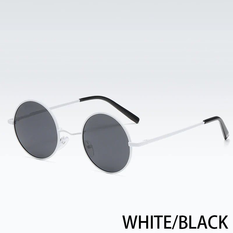 Retro Polarized Round Metal Frame Sunglasses Eyewear For Men and Women Driving Fishing Brand Designer Sun Glasses UV400